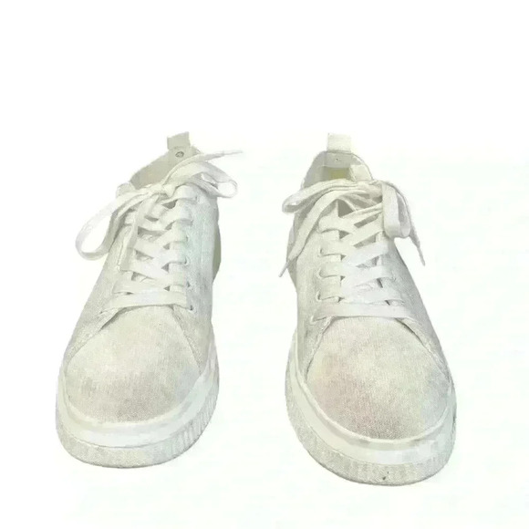 BP White Sonny Platform Sneaker Womens Size 9.5 - Picture 6 of 7